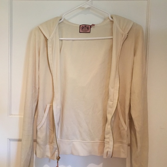 juicy couture cream velour jacket