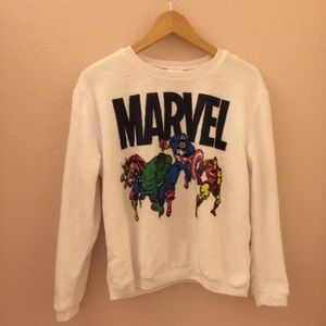 NWOT Marvel Fleece Sweater