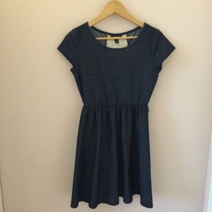 NWOT Denim and Lace Dress