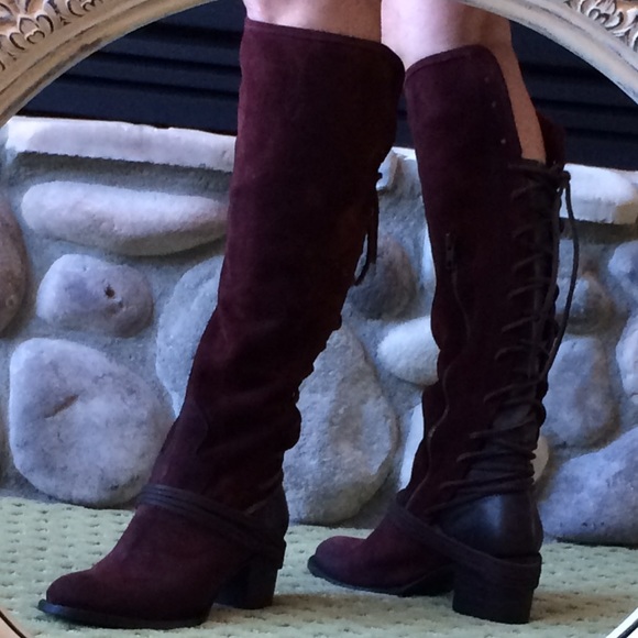 🍃💕HP NIB Steve Madden Freebird Suede Coal Boot - Picture 6 of 8