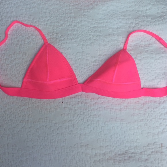 Hot pink triangl top