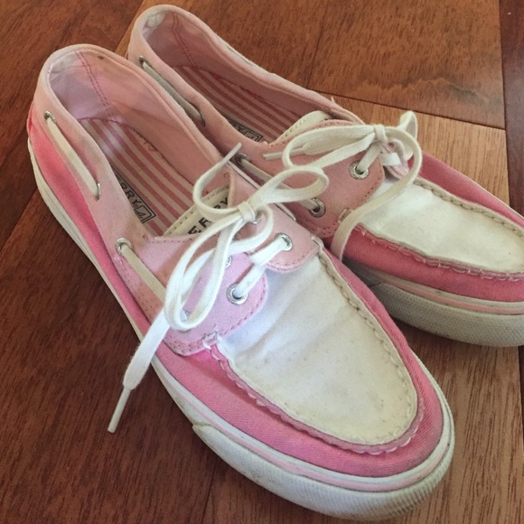 pink sperrys