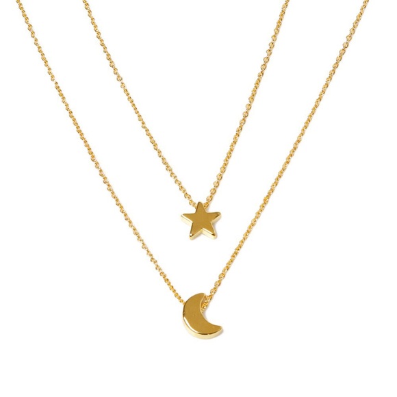 ONE LEFT ☀️ Moon and Stars Celestial Necklace - Picture 2 of 2