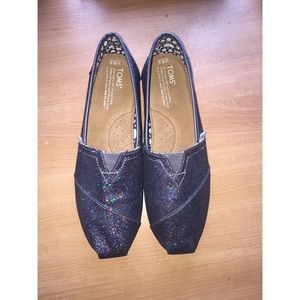 Purple Sparkly TOMS