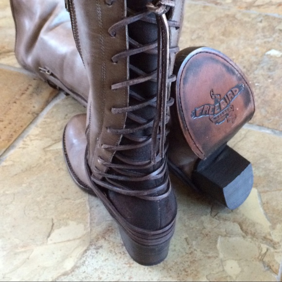 🍃💕Steve Madden Freebird All Leather Coal Boot - Picture 5 of 8