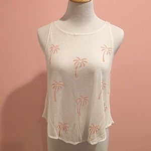 Wildfox Palm Tree Tank Size XS