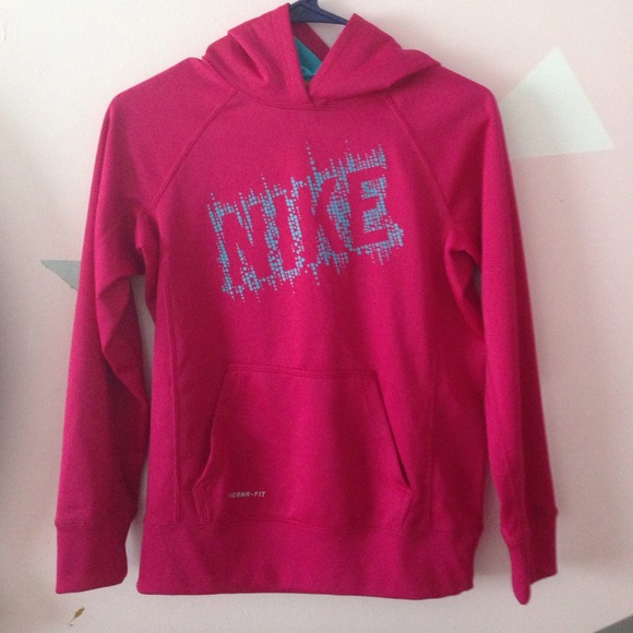 Nike Sweaters - Nike hot pink with blue hoodie
