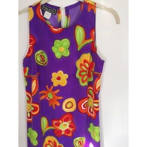 🌈Vintage 90s Floral Maxi Dress🍊🍋🍒🍏