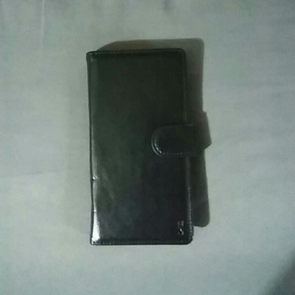 BLACK LEATHER LG VOLT 2 PHONE CASE