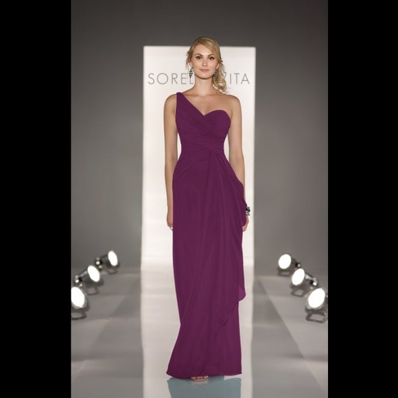 Sorella Vita draped one shoulder maxi dress
