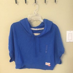 NEW Blue Cropped HCO Hollister Hoodie