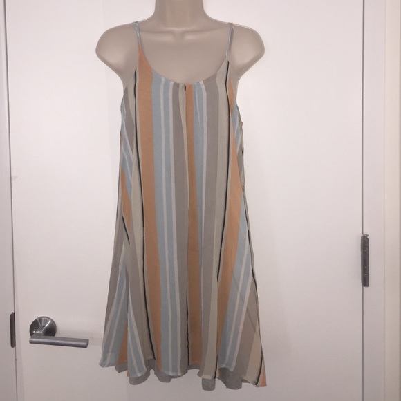 Anthropologie pastel striped dress