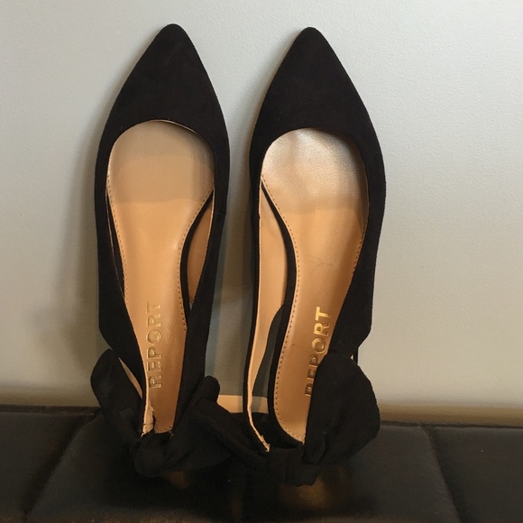 Ballet flats black suede Report