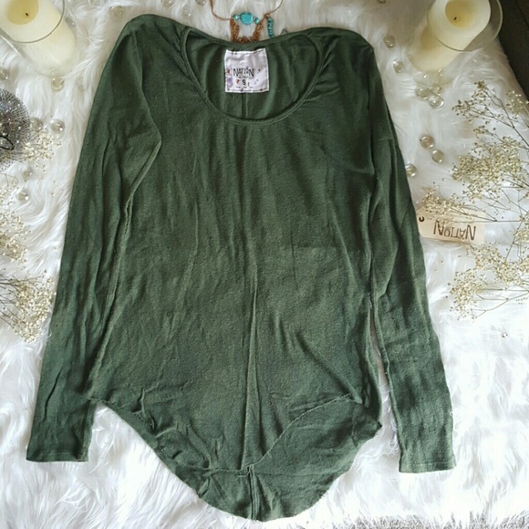New with tags Nation LTD Revolve Green Top OBO - Picture 2 of 2