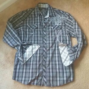 Longs sleeve mens button up