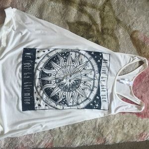 White flowy tank top