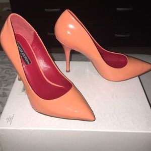 Charles Jourdan Peach Shoes