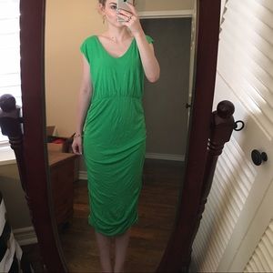 Alice + Olivia Kelly Green Midi Dress