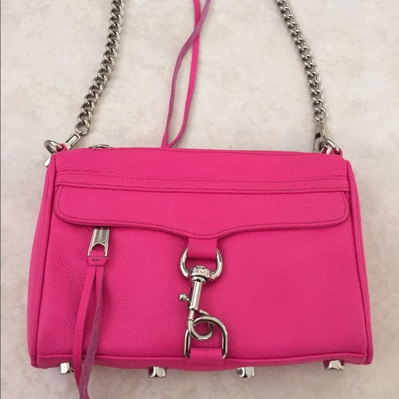 Pink Rebecca Minkoff Mini MAC Crossbody Bag - Picture 1 of 4