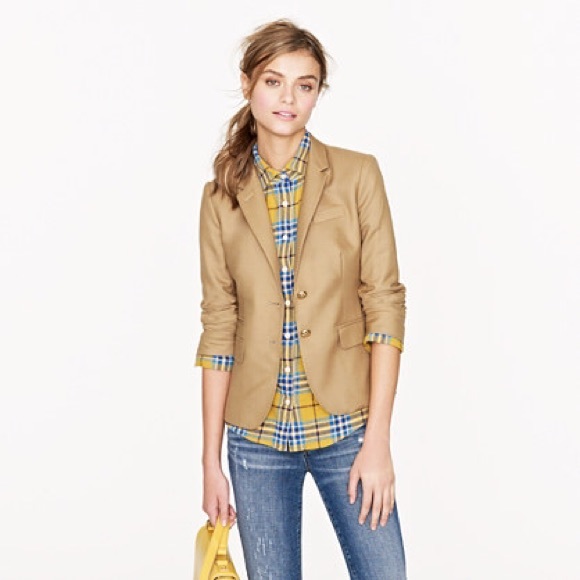 J.Crew Camel School Boy Blazer Size 2