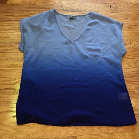 urban outfitters blue ombre shirt