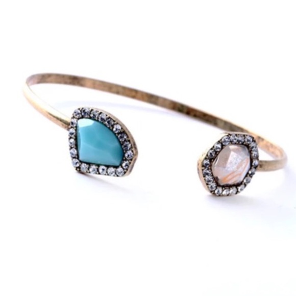 Michael Kors Jewelry - Turquoise marble stone cuff bracelet