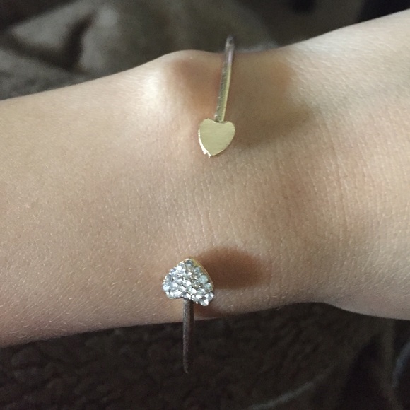 Bangle Cuff Rhinestone with necklace - Picture 4 of 4