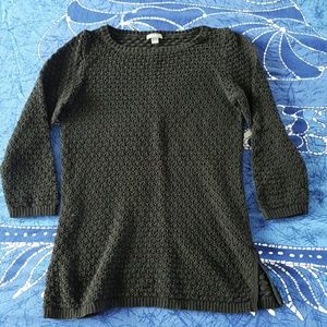 ?SUMMER CLEARANCE! Black crocheted light sweater.