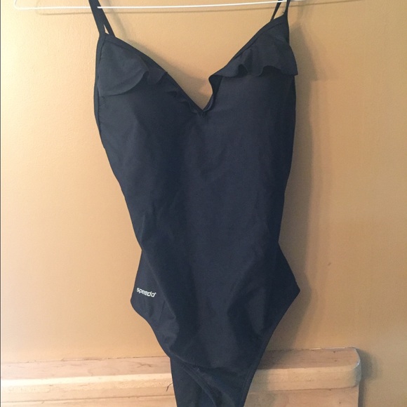 NWOT black one-piece swim suit