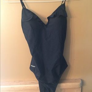 NWOT black one-piece swim suit