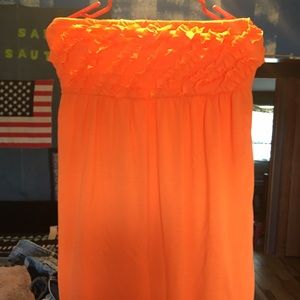 Strapless shirt