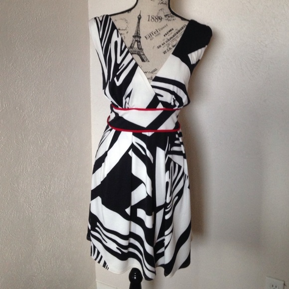 Deep v-neck dress