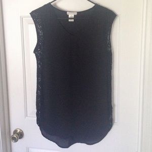 Sheer sleeveless blouse
