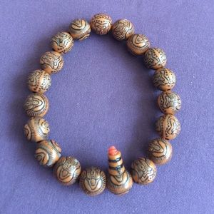 Wooden brown bracelet