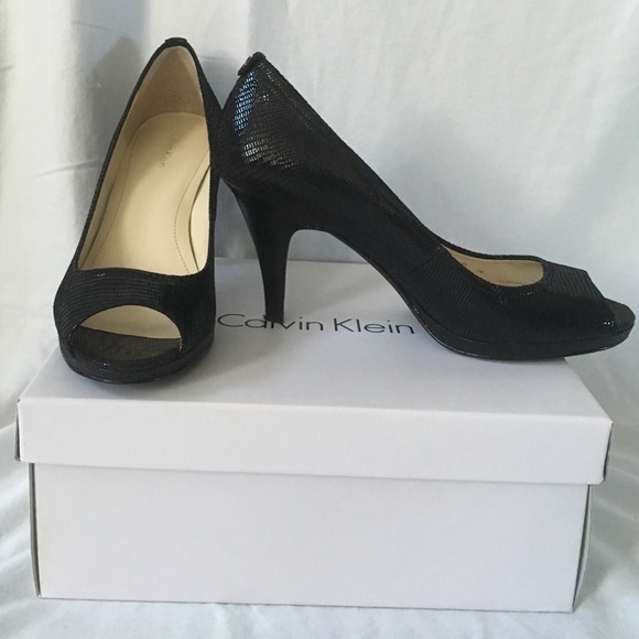 Calvin Klein open-toe pump