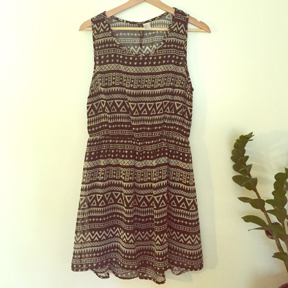 Tribal hi-lo dress