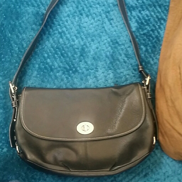 Leather Coach shoulder bag