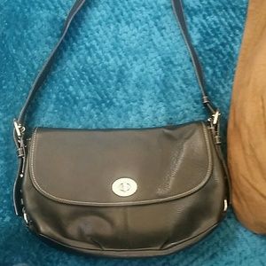 Leather Coach shoulder bag