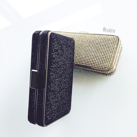 NWT Michael Kors black clutch