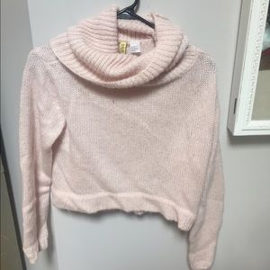 Turtle Neck Sweater Crop