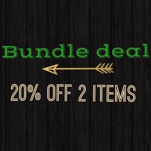 Bundle 20% off 2 items