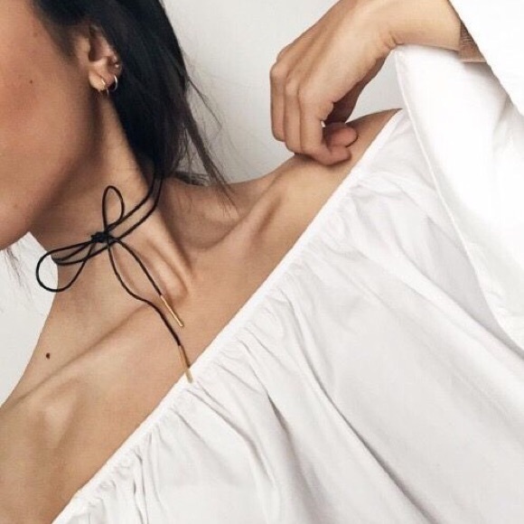 1 LEFT IN STOCK  • Suede Dainty Choker • - Picture 2 of 3