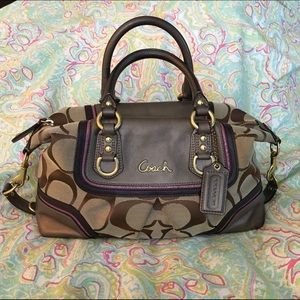 Coach Signature Satchel and Matching Wallet