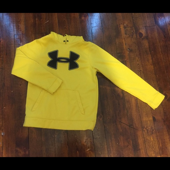 Yellow Under Armour hoodie