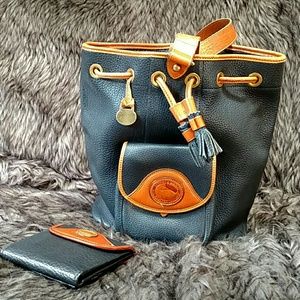 Cross bag and matching wallet