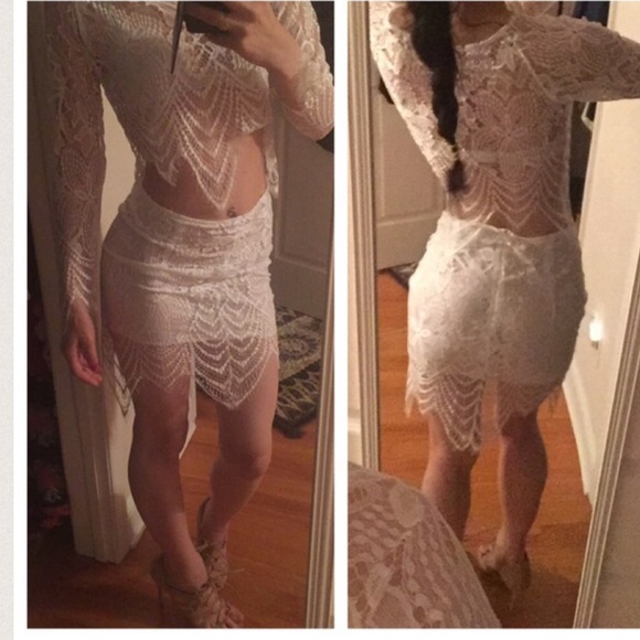 Romaric two peice lace set - Picture 4 of 4