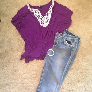 Purple AB studio blouse