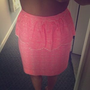 Lily Pulitzer high wasted peplum skirt