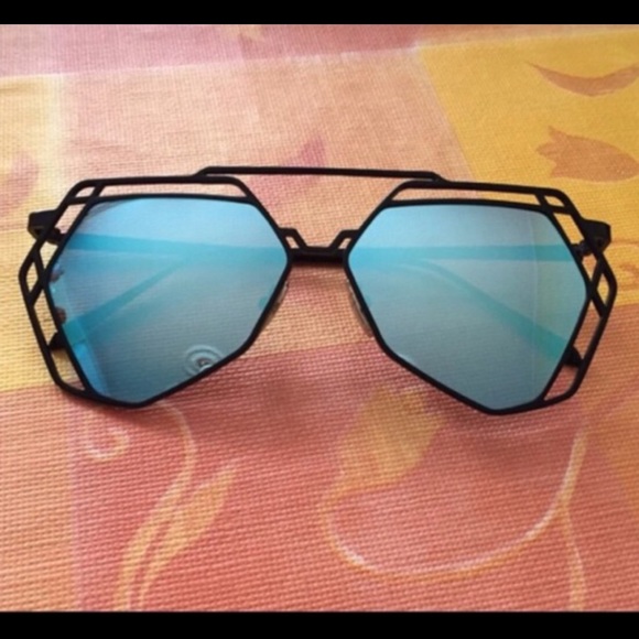 Mirror hexagon glasses - Picture 2 of 2