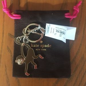 Kate spade key chain with dust bag